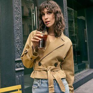 Frame The Swing Trench Coat size M runs large